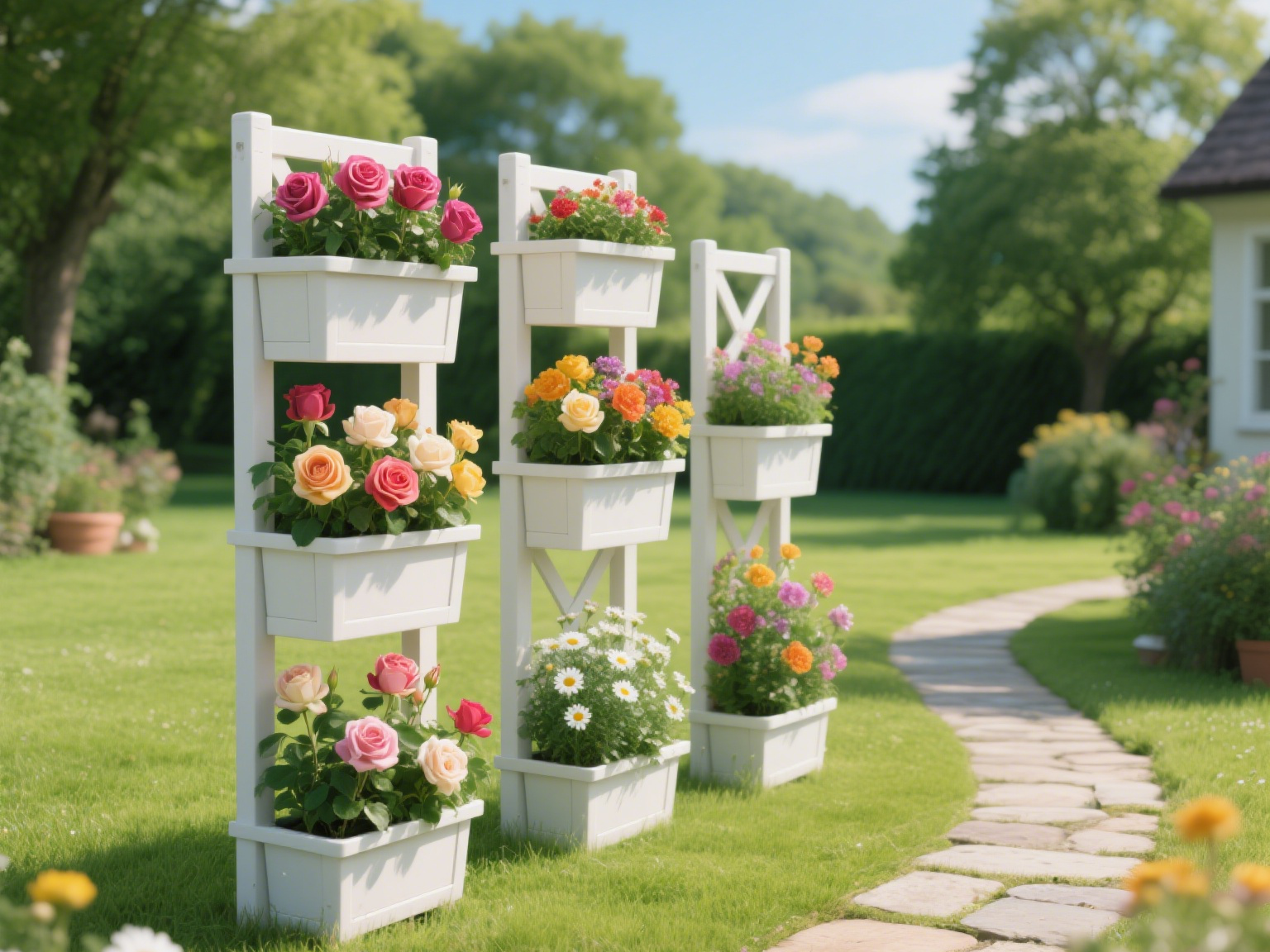 PVC Flower Rack Installation Guide - photovinylfence.com